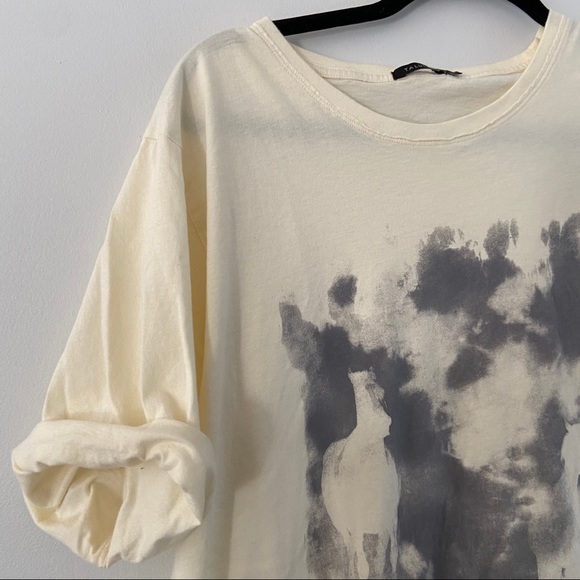 Talula Pastel Yellow Horse T-Shirt - Picture 2 of 7